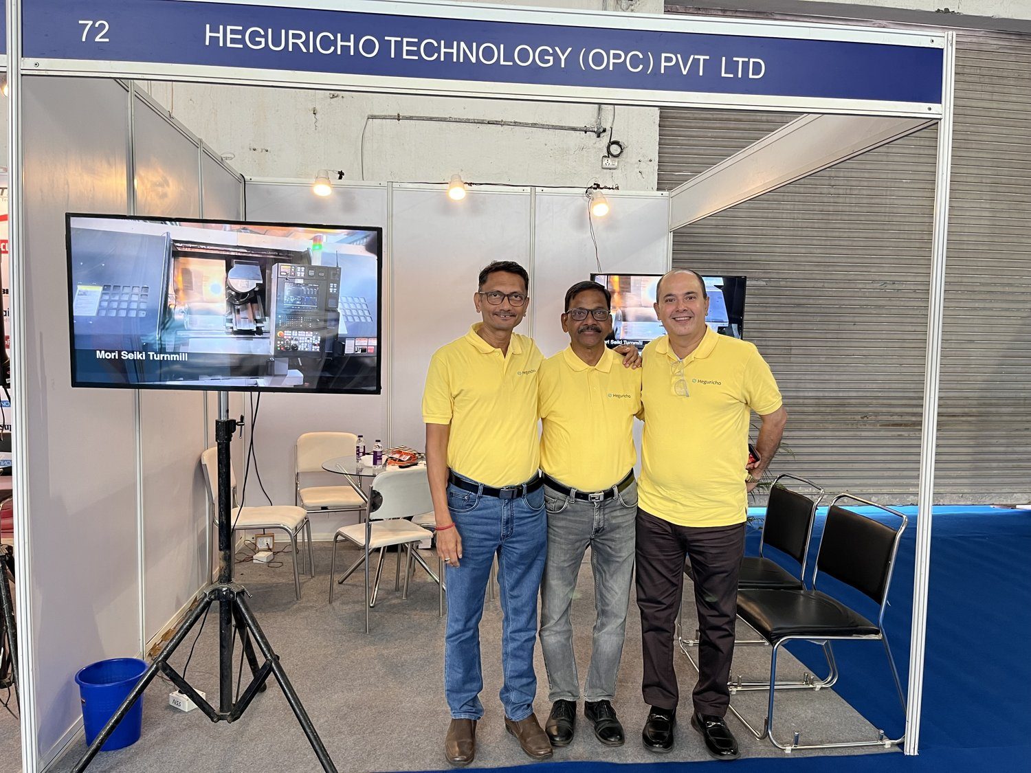 Our team at an industry exhibition
