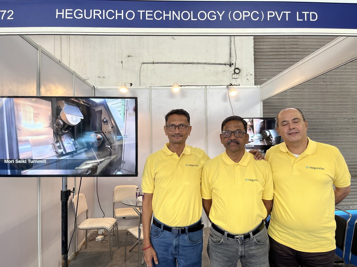 Our team at an industry exhibition